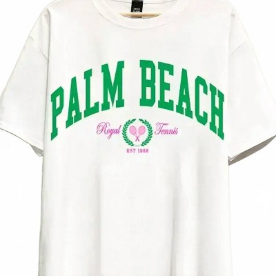 Women's Palm Beach Graphic Tee - SWEET CLAIRE