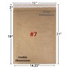 UOFFICE Dark Brown Kraft Bubble Mailer (50 Pack, #7 - 14.25" X 19") - 3 of 4