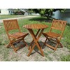 TiramisuBest Dining Table Set, Barstool Dining Table with Rustic Brown for Dining and Kitchen - 2 of 4