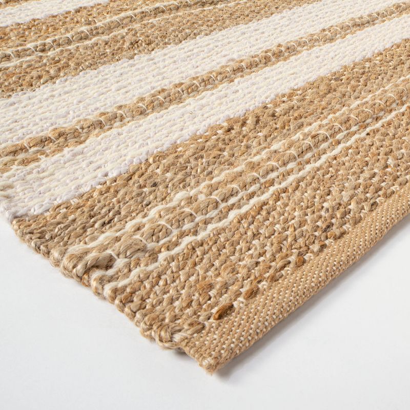 Riverton Striped Jute/Wool Area Rug Tan - Threshold™ designed with Studio McGee, 3 of 8