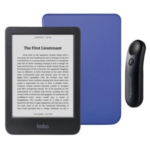 Kobo Clara BW eReader with SleepCover & Black Page Turner Remote Bundle - 1 of 4