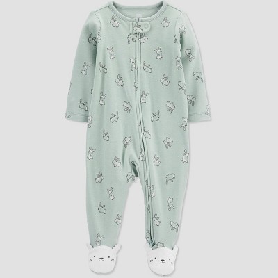 Baby Bunny Footed Pajama - Just One You® made by carter's Mint Newborn