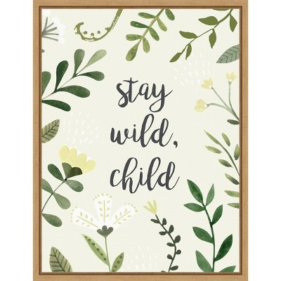 Image of Amanti Art Nursery Sentiment II by Victoria Borges Canvas Wall Art Print Framed 18 x 24-in.