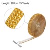 Unique Bargains Self-Adhesive DIY Crafts Decorations Crystal Rhinestone Diamond Ribbon 3 Rolls - 3 of 4