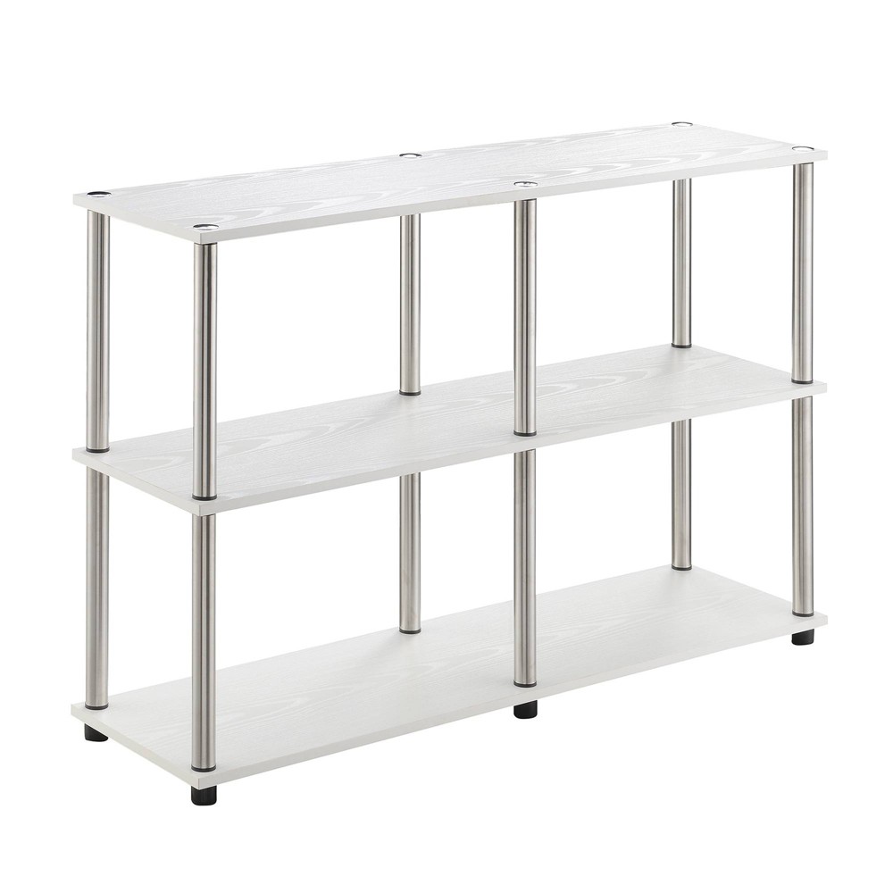 Photos - Coffee Table Breighton Home Designs2Go No Tools Console Table with Shelves White