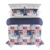Hastings Home Nautical Americana Quilt Set With Bedspread and Shams - King-Size, 3 Pieces - 4 of 4