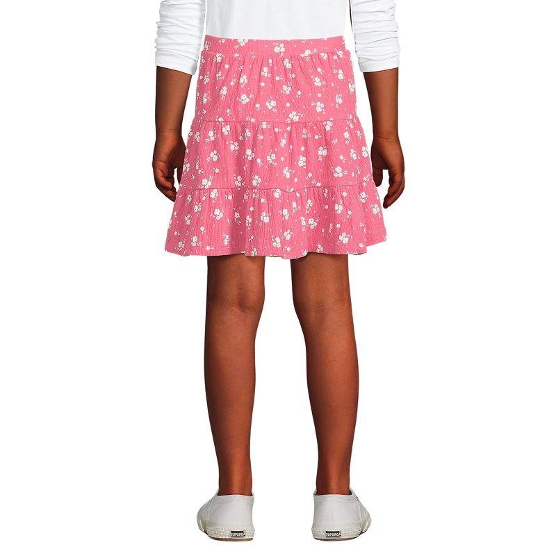 Lands' End Kids Knit Gauze Tiered Skirt, 2 of 4