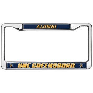 UNC Greensboro Alumni Design Full Size Standard License Plate Metal Frame - 1 of 4