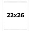 PosterPalooza | Modern Shadow Box 1" Depth White Picture Frame - UV Acrylic, Backing, Hanging Hardware - 2 of 4