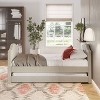 Twin Maddie Linen Upholstered Daybed with Trundle Ivory - Eco Dream - 3 of 4