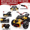 12V Kids Electric Ride on Truck Car Remote Control, 7MPH, 2 Speeds, 2x55W Motor, LED Lights, Music, USB & EVA Tires, Gift for Boy Girl - 3 of 4