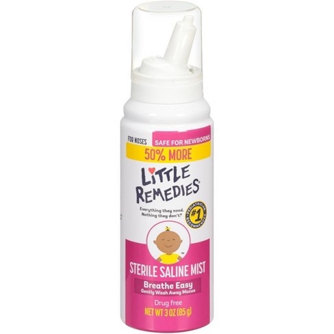 Little Remedies Saline Nasal Mist For Babies Stuffy Noses 3oz Target