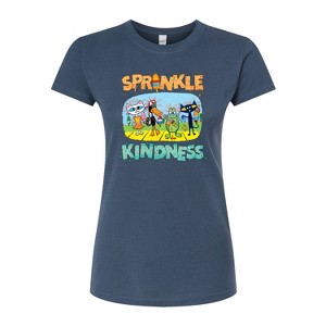 Women's - Pete the Cat - Sprinkle Kindness Fitted Graphic T-Shirt - 1 of 3