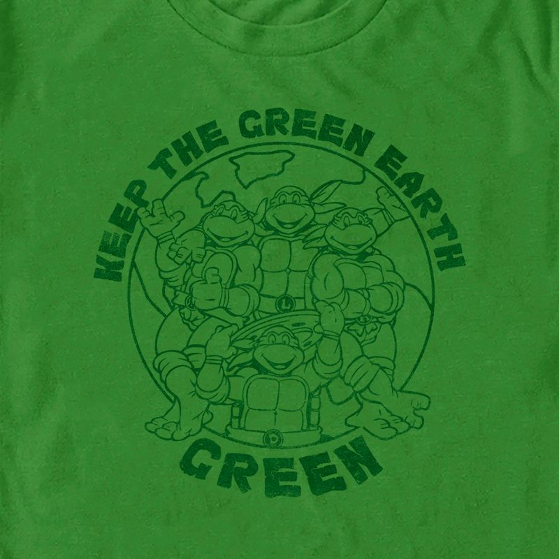 Men's Teenage Mutant Ninja Turtles Keep the Earth Green T-Shirt, 2 of 6