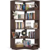 Aheaplus 5-Tier Corner Book Shelves, Freestanding Bookcase Storage Shelving - 2 of 4