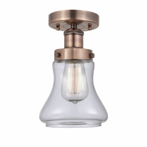 Bellmont - 1 Light Semi-Flush Mount In Industrial Style-8.25 Inches Tall and 6.5 Inches Wide - 1 of 1