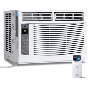 6,000 BTU Window Air Conditioner, Smart WiFi & Remote Control AC for Rooms up to 250 Sq. Ft., Quiet 50dB Operation, 24H Timer, Sleep Mode - 1 of 4
