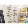 Set of 6 Geometric Wall Shelves – Floating Wooden Wall Decor - 3 of 4