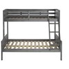 Donco Kids Twin Over Full Louver Bunkbed in Antique Grey Finish - 4 of 4