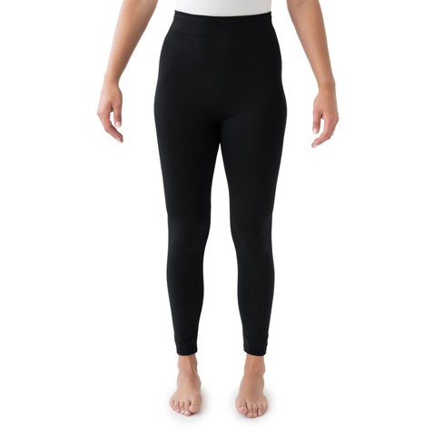 Women's High Waisted Cotton Seamless Fleece Lined Leggings - A New Day™ :  Target