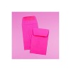 JAM Paper #1 Coin Business Colored Envelopes 2.25 x 3.5 Ultra Fuchsia Pink Bulk 1000/Carton - 4 of 4