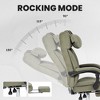 NicBex Big and Tall Executive Office Chair, High Back Ergonomic Desk Chair, Velvet Upholstered Gaming Computer Chair with Retractable Footrest - 2 of 4