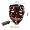 GustoWave 2Pcs Halloween Led Mask Light Up Scary Mask Purge Mask with 3 Lighting Modes for Halloween Cosplay Costume, Unisex Adult Mask - 4 of 4