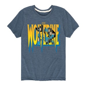 Boys' - Marvel - Wolverine Logo Short Sleeve Graphic T-Shirt - 1 of 4