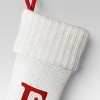 Knit Monogram Christmas Stocking White - Wondershop™ - 3 of 3