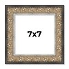 PosterPalooza | Square Ornate Silver Picture Frame - UV Acrylic, Foam Board Backing, Hanging Hardware - 2 of 4