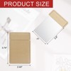 Unique Bargains Stainless Steel Pocket Travel PU Leather Mini Mirror - 2 of 4