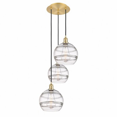 Rochester - 3 Light Cord Hung Multi Pendant In Industrial Style-35.63 Inches Tall and 16.5 Inches Wide