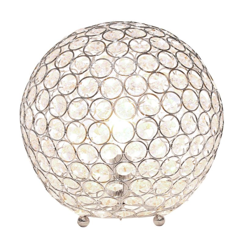 10" Elipse Crystal Ball Sequin Table Lamp - Elegant Designs, 3 of 11