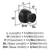 Amerock Chalice 1-1/4 inch (32mm) Diameter Cabinet or Furniture Knob - 3 of 4
