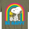 Boys' - Peanuts - Be Happy Rainbow Short Sleeve Graphic T-Shirt - 2 of 4