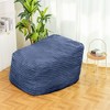 CAVINAS Indoor Bean Bag Chair, Faux Fur Classic Bean Bag Chair with Waist Pillow and Ottoman for Bedroom - 3 of 4
