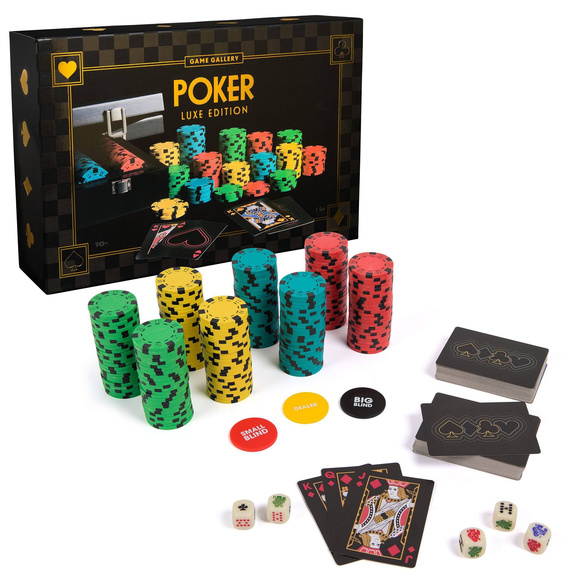 Spin Master Games Game Gallery Deluxe 200-Piece Poker Set