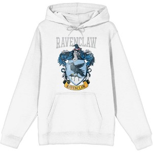Harry Potter Ravenclaw Crest Long Sleeve Unisex Adult Hooded Sweatshirt - 1 of 1