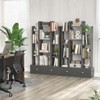Aheaplus Geometric Storage Bookcase with 2 Drawers - 3 of 4