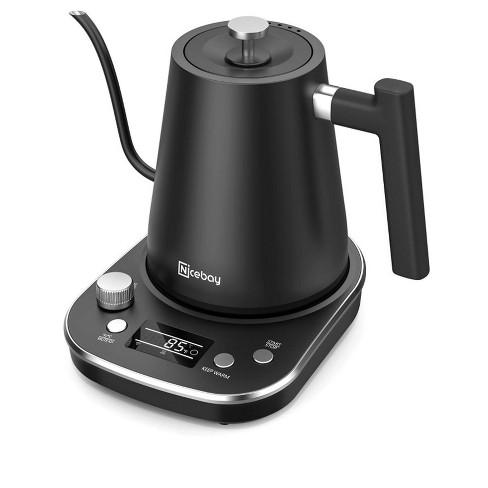 Bodum 34oz Electric Bistro Gooseneck Water Kettle With Temperature Control  Stainless Steel : Target