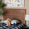 Twin Seren Wood Headboard Walnut - Baxton Studio: Sturdy, Inset Paneling, Bedroom Furniture - 3 of 4