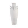 Decorative Floor Vase - Pottery Terracotta Rustic Dual Handles - Decorative for Home Bedroom Office Living Room - 39" Ivory & Tan - 2 of 4