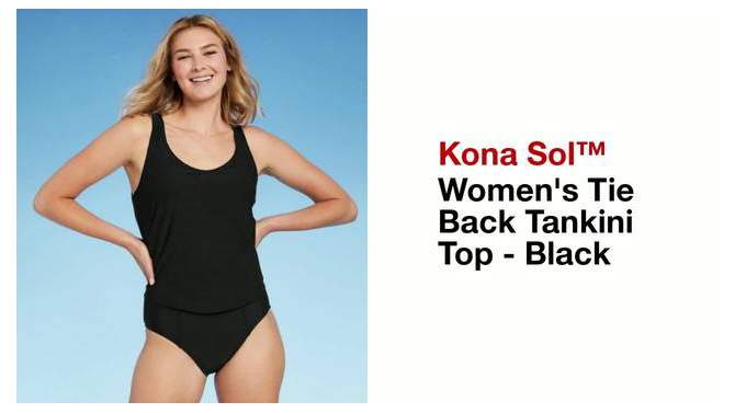 Women's Tie Back Tankini Top - Kona Sol™, 2 of 7, play video