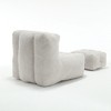 Maliang super soft lazy sofa chair with memory foam and ottoman, for living room, bedroom, apartment - 4 of 4