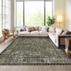 Area Rugs for Living Room Vintage Boho Floral Print Area Rug Washable Traditional Indoor Carpet for Bedroom Kitchen Dining - 3 of 4