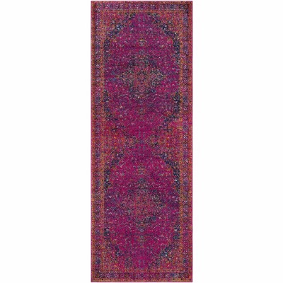 Hauteloom Milliken Magenta Area Rug