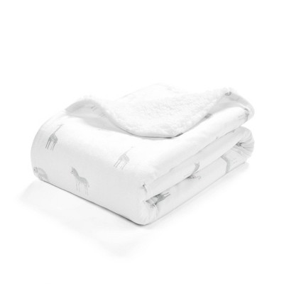 Lush Décor Soft Faux Shearling Baby Blanket