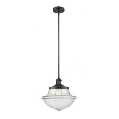 Oxford - 1 Light Stem Hung Mini Pendant In Traditional Style-11.5 Inches Tall and 11.75 Inches Wide