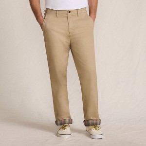 Lands' End Men's Knockabout Comfort Waist Classic Fit Flannel Lined Chino Pant - 1 of 4
