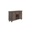 Modern Sideboard Buffet Cabinet with 3 Drawers, 2 Cabinets, Wine Bottle & Glass Storage  Stylish Home Bar Organizer - 3 of 4
